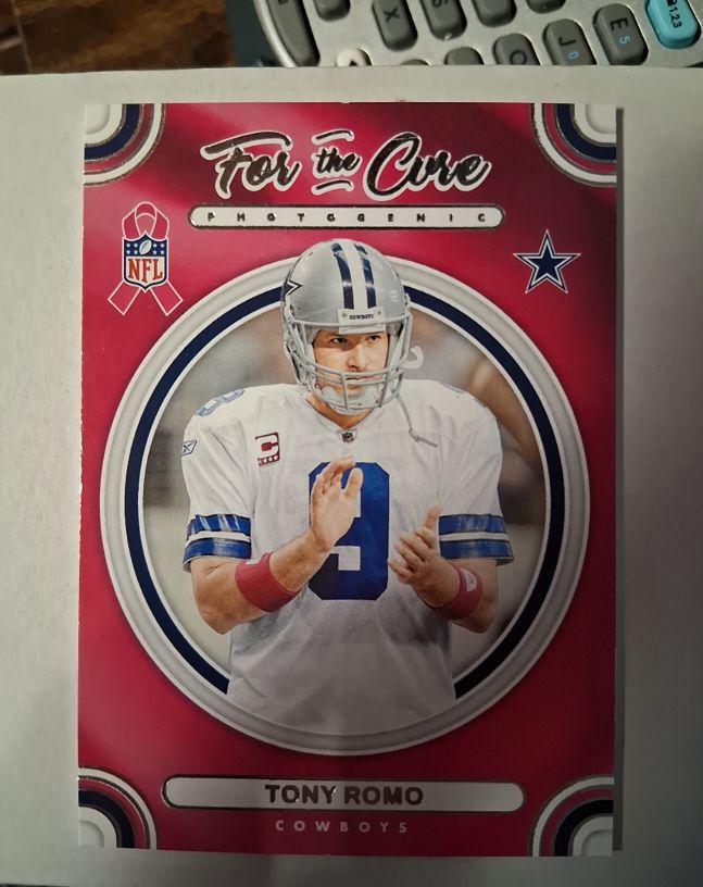 2024 Panini Photogenic For the Cure #FTC-TRO Tony Romo — front