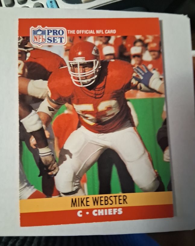 1990 Pro Set #537 Mike Webster — front