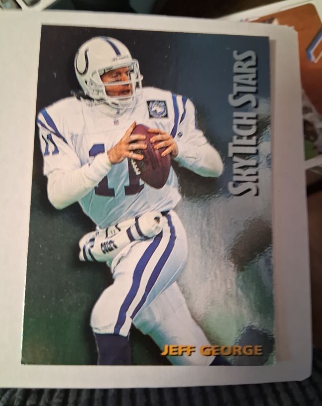 1994 SkyBox Premium SkyTech Stars #ST-13 Jeff George — front