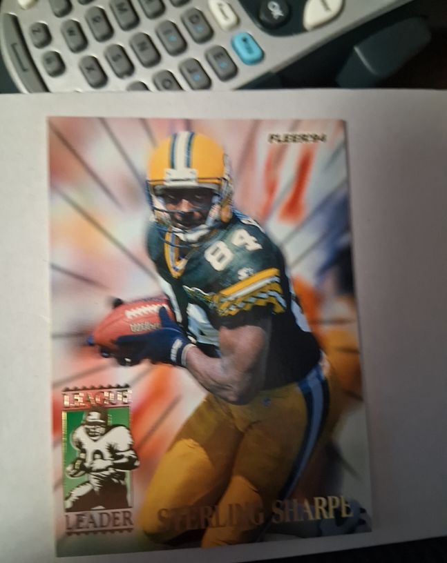 1994 Fleer League Leaders #6 Sterling Sharpe — front