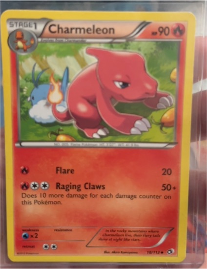 2013 Pokémon Legendary Treasures #18 Charmeleon — front