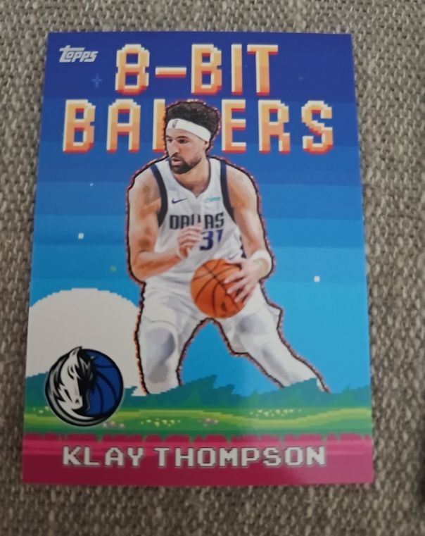 2025-26 Topps 8-Bit Ballers #8B-15 Klay Thompson — front