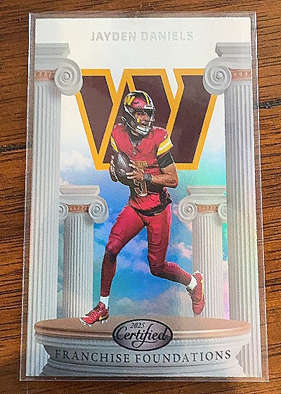 2025 Panini Certified Franchise Foundations #FFO-JDS Jayden Daniels — front