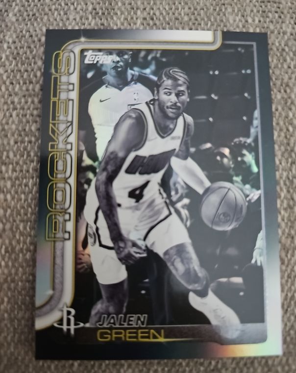 2025-26 Topps Black Friday Exclusive Blackout Jalen Green — front