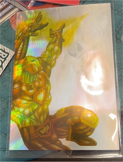 1995 Fleer Ultra Spider-Man Holoblast #4 Venom vs Iron Man — front