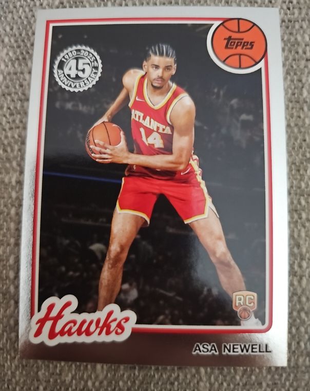 2025-26 Topps Basketball 45th Anniversary #80BK-69 Asa Newell — front