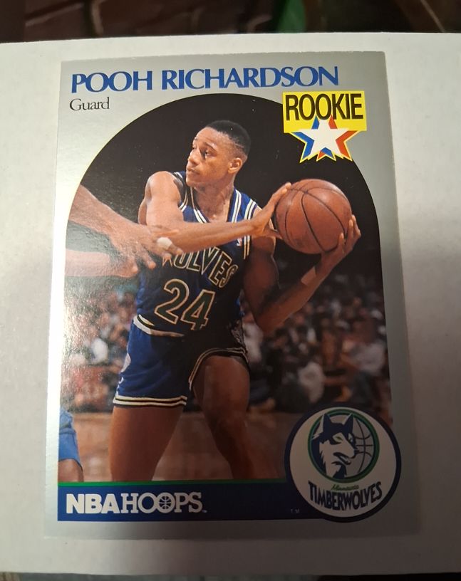 1990-91 NBA Hoops #190 Pooh Richardson — front