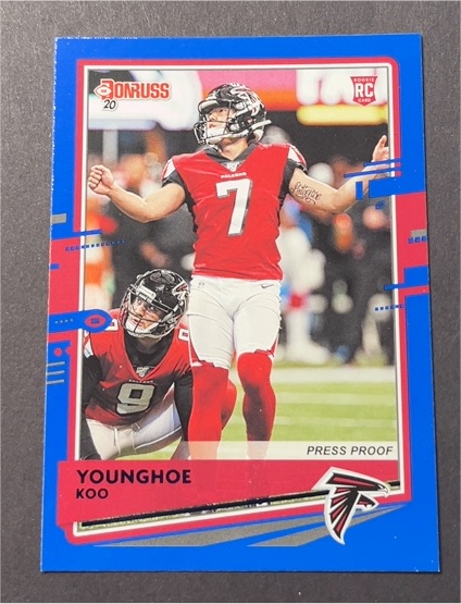 2020 Panini Donruss #32 Younghoe Koo RC Atlanta Falcons — front