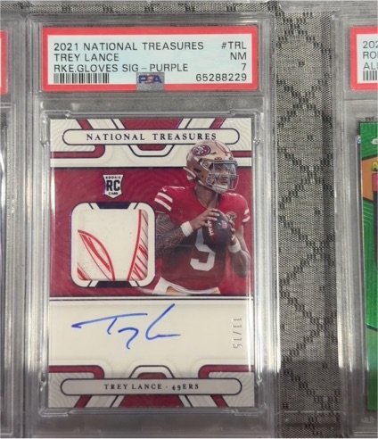 2021 Panini National Treasures #TRL Trey Lance — front