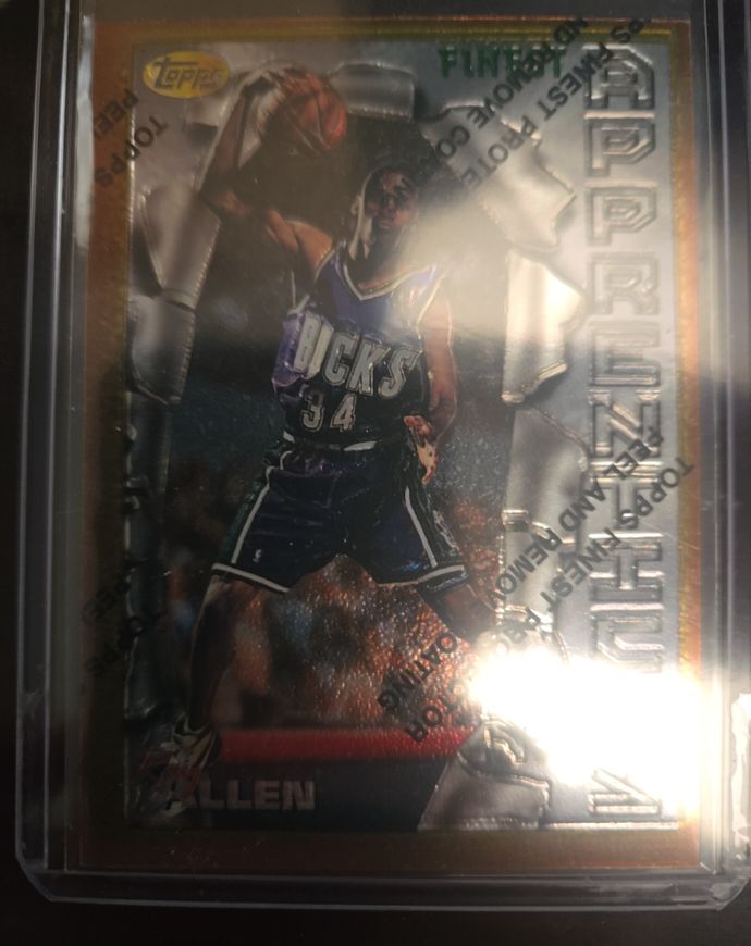 1996-97 Topps Finest #22 Ray Allen Rookie — front