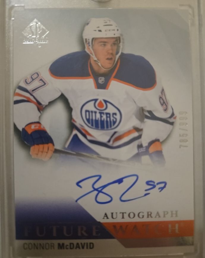 2015-16 Upper Deck SP Authentic Future Watch Autograph #247 Connor McDavid — front