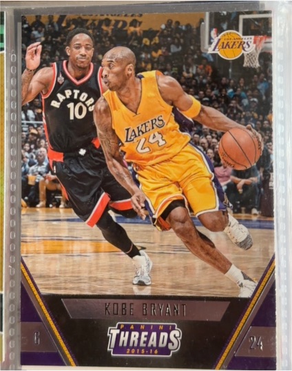 2015-16 Panini Threads #20 Kobe Bryant — front