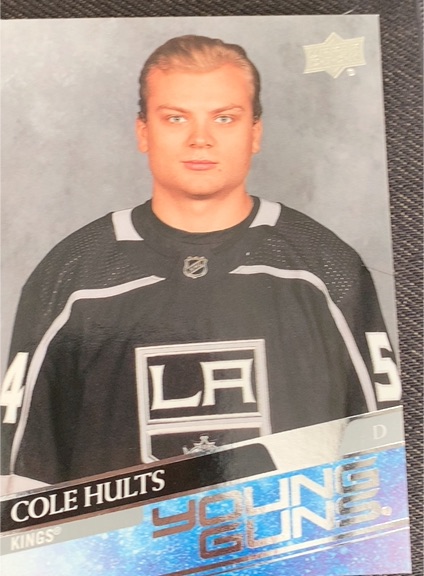 2020-21 Upper Deck #724 Cole Hults — front