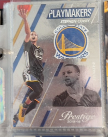 2015-16 Panini Prestige Playmakers #6 Stephen Curry — front