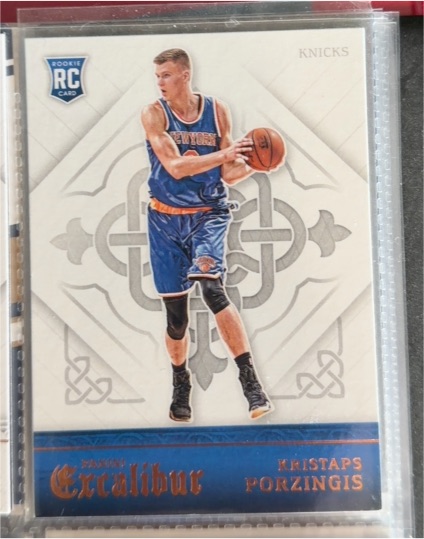 2015-16 Panini Excalibur #187 Kristaps Porzingis — front