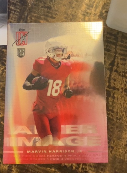 2024 Topps Signature Class After Image #AI-18 Marvin Harrison Jr. — front