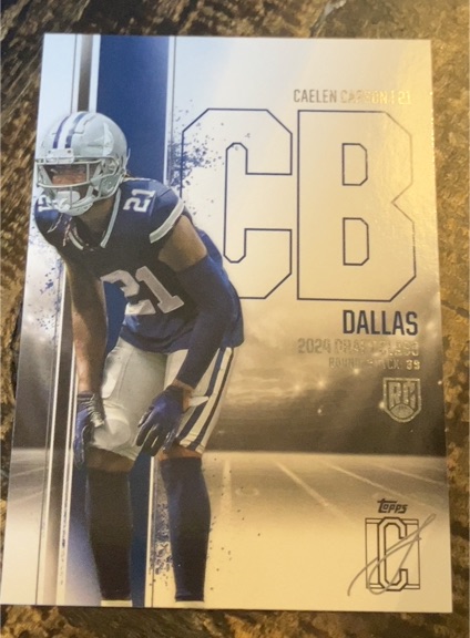 2024 Topps Signature Class #95 Caelen Carson — front