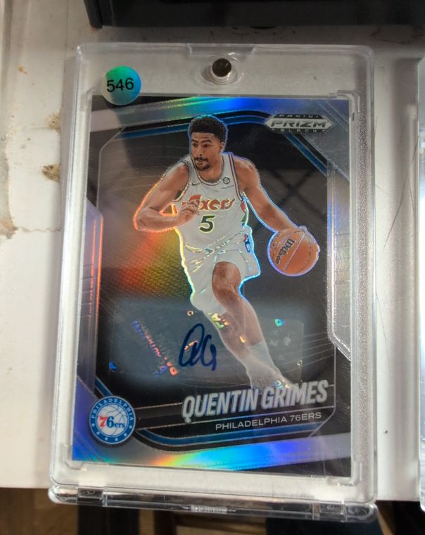 2024-25 Panini Prizm Black #63 Quentin Grimes — front