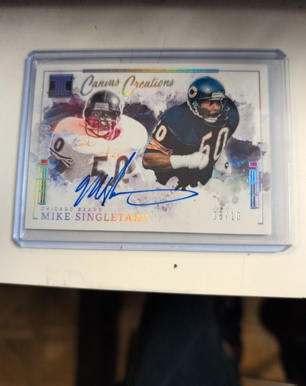 2025 Panini Impeccable #CCS-MSY Mike Singletary Canvas Creations — front