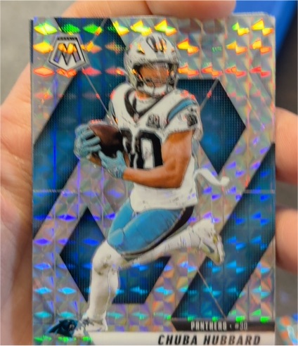 2025 Panini Mosaic #30 Chuba Hubbard — front