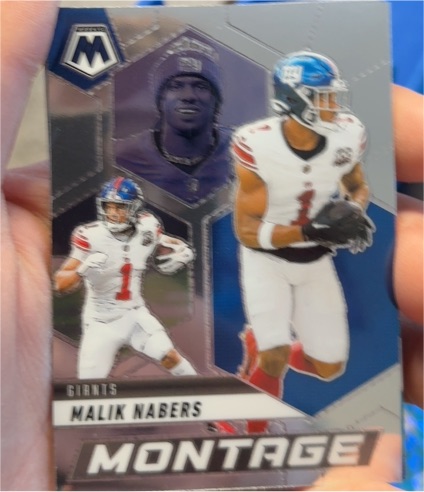 2025 Panini Mosaic Montage #18 Malik Nabers — front