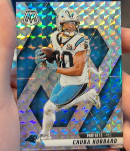 2024 Panini Mosaic #30 Chuba Hubbard — front