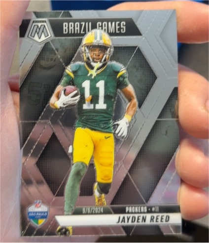 2025 Panini Mosaic #264 Jayden Reed Brazil Games — front