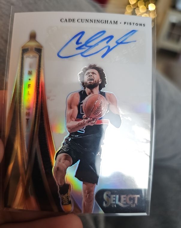 2024-25 Panini Select In Flight Signatures #IFS-CAD Cade Cunningham — front