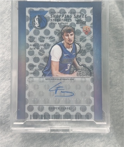 2025-26 Topps Basketball #32 Cooper Flagg Shopping Spree Signatures — front
