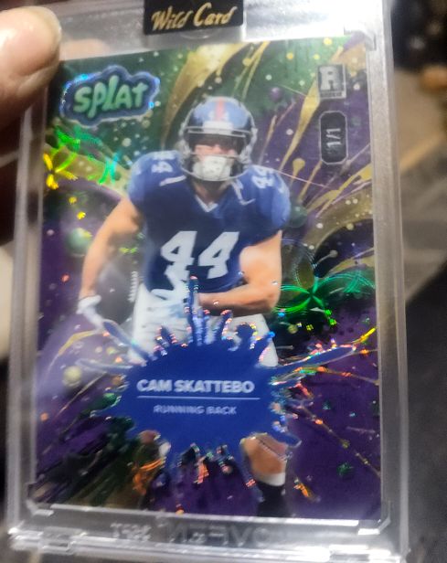 2025 Wild Card Splat #SBTEA03-CS Cam Skattebo — front
