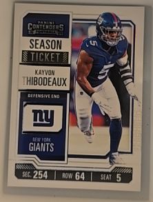 2023 Panini Contenders #76 Kayvon Thibodeaux — front