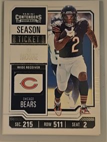 2023 Panini Contenders #18 DJ Moore Season Ticket — front