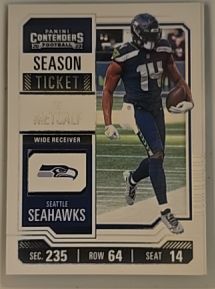 2023 Panini Contenders #89 DK Metcalf Season Ticket — front