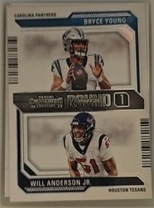2023 Panini Contenders #2 Bryce Young / Will Anderson Jr. Round Numbers — front