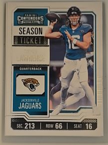 2023 Panini Contenders #48 Trevor Lawrence Season Ticket — front