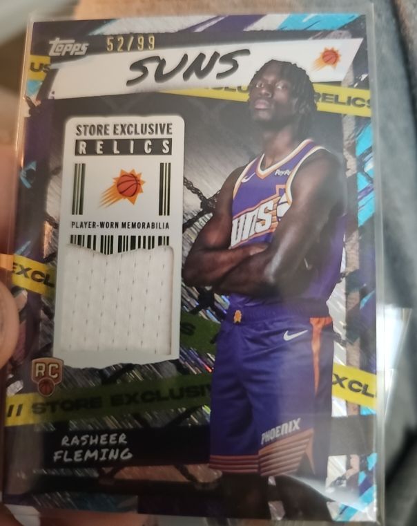 2025/2026 Topps Basketball Store Exclusive Relics #SR-RF Rasheer Fleming — front