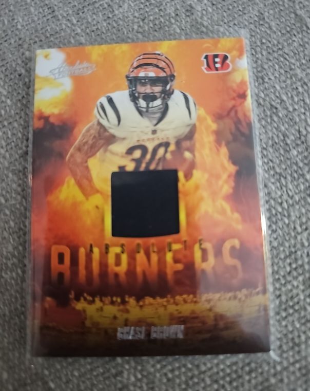 2025 Panini Absolute #ABU-CBR Chase Brown Absolute Burners — front