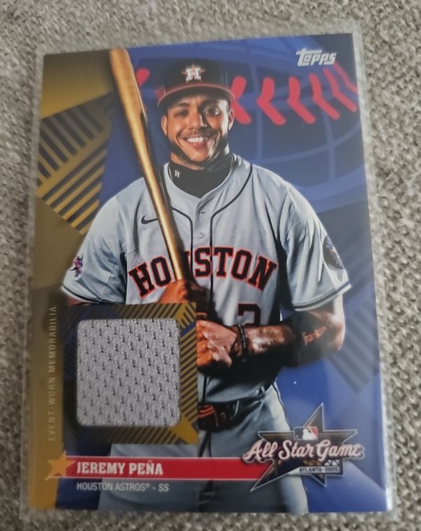 2025 Topps Update All-Star Stitches Relic Jeremy Peña — front