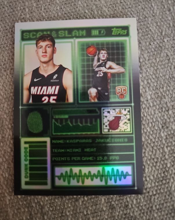 2025-26 Topps Scan & Slam #SS-45 Kasparas Jakucionis — front