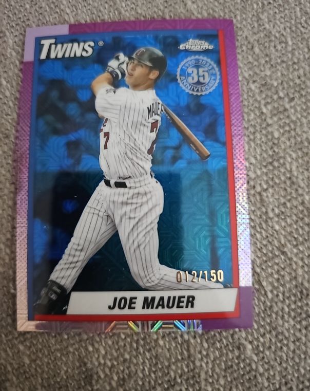 2025 Topps Chrome #T90C-12 Joe Mauer — front