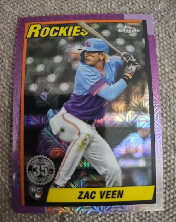 2025 Topps Update #U90C-8 Zac Veen — front