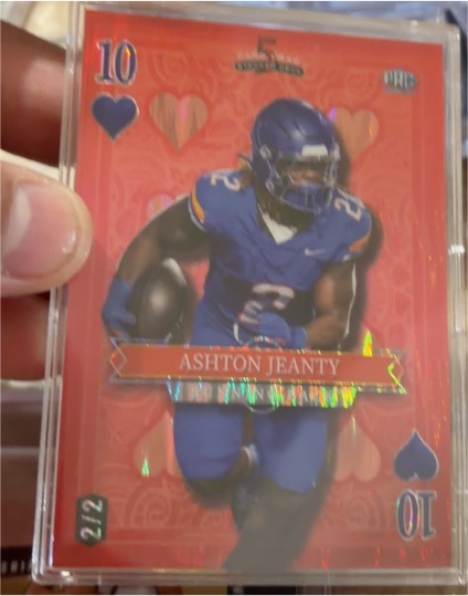 2024 Wild Card 5 Card Draw Stacked Deck #10 Ashton Jeanty — front