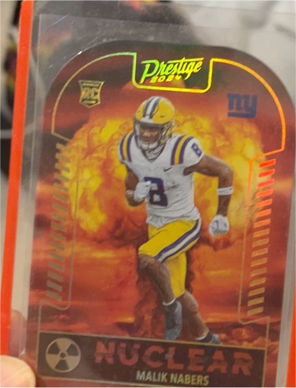 2024 Panini Prestige #NMNS Malik Nabers Nuclear — front