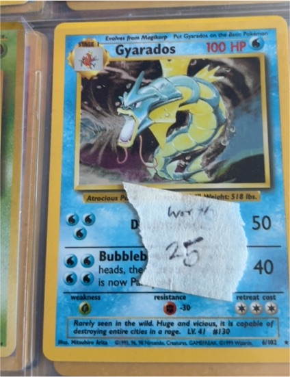 1999 Pokémon Base Set #6 Gyarados — front