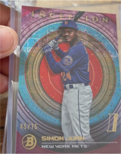2022 Bowman Inception Initiation #83 Simon Juan — front