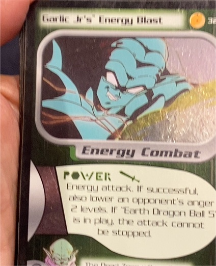 2001 Score Dragon Ball Z CCG Trunks Saga #32 Garlic Jr's Energy Blast — front
