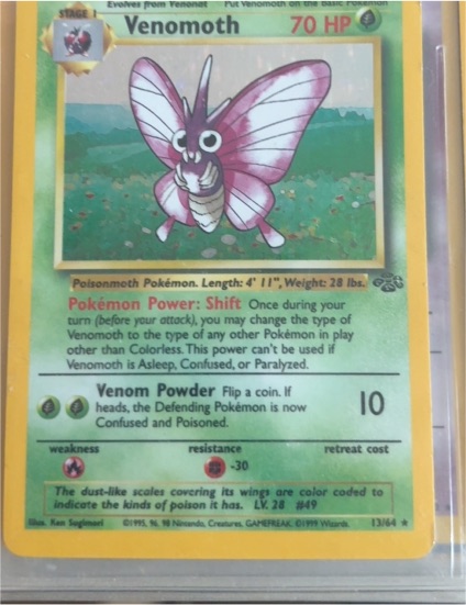 1999 Pokemon Jungle #13 Venomoth — front