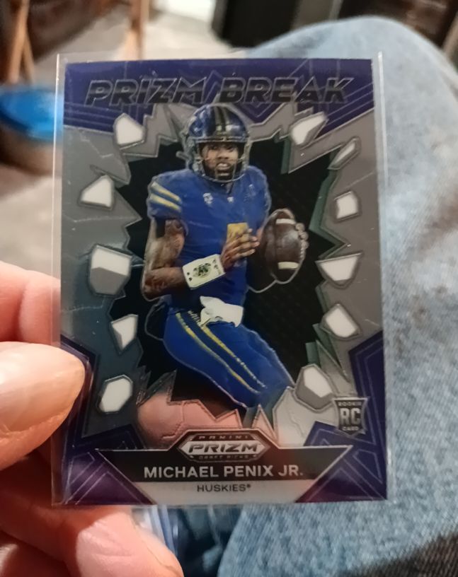2024 Panini Prizm Draft Picks Prizm Break #PB-MPJ Michael Penix Jr. — front