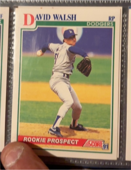 1991 Score #351 David Walsh — front
