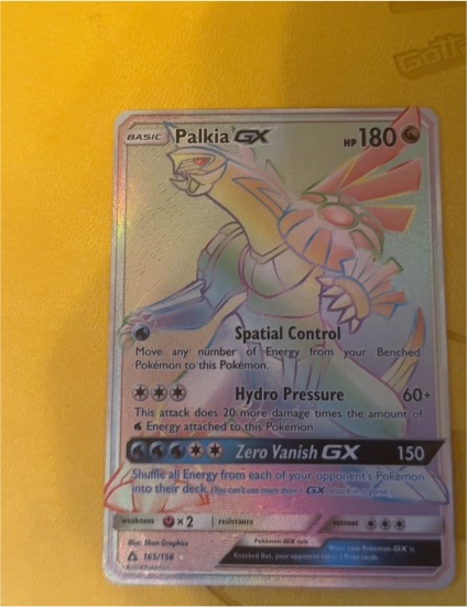 2018 Pokemon Ultra Prism #165 Palkia GX — front